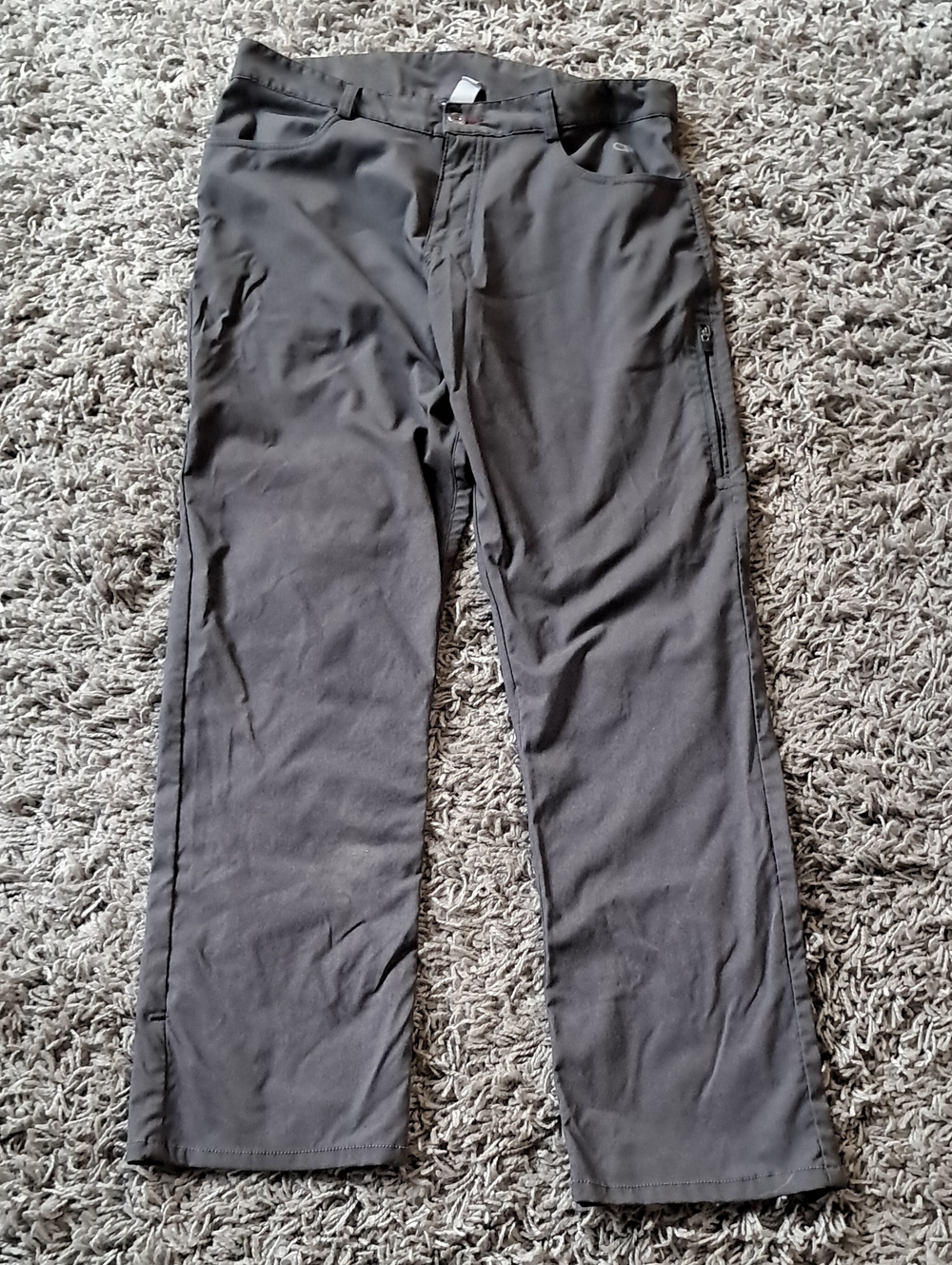 Club Ride Apparel Men's Charcoal Stretch Chinos